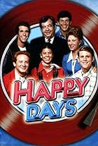 Ron Howard, Henry Winkler, Marion Ross, Tom Bosley, Erin Moran, Don Most, and Anson Williams in Happy Days (1974)