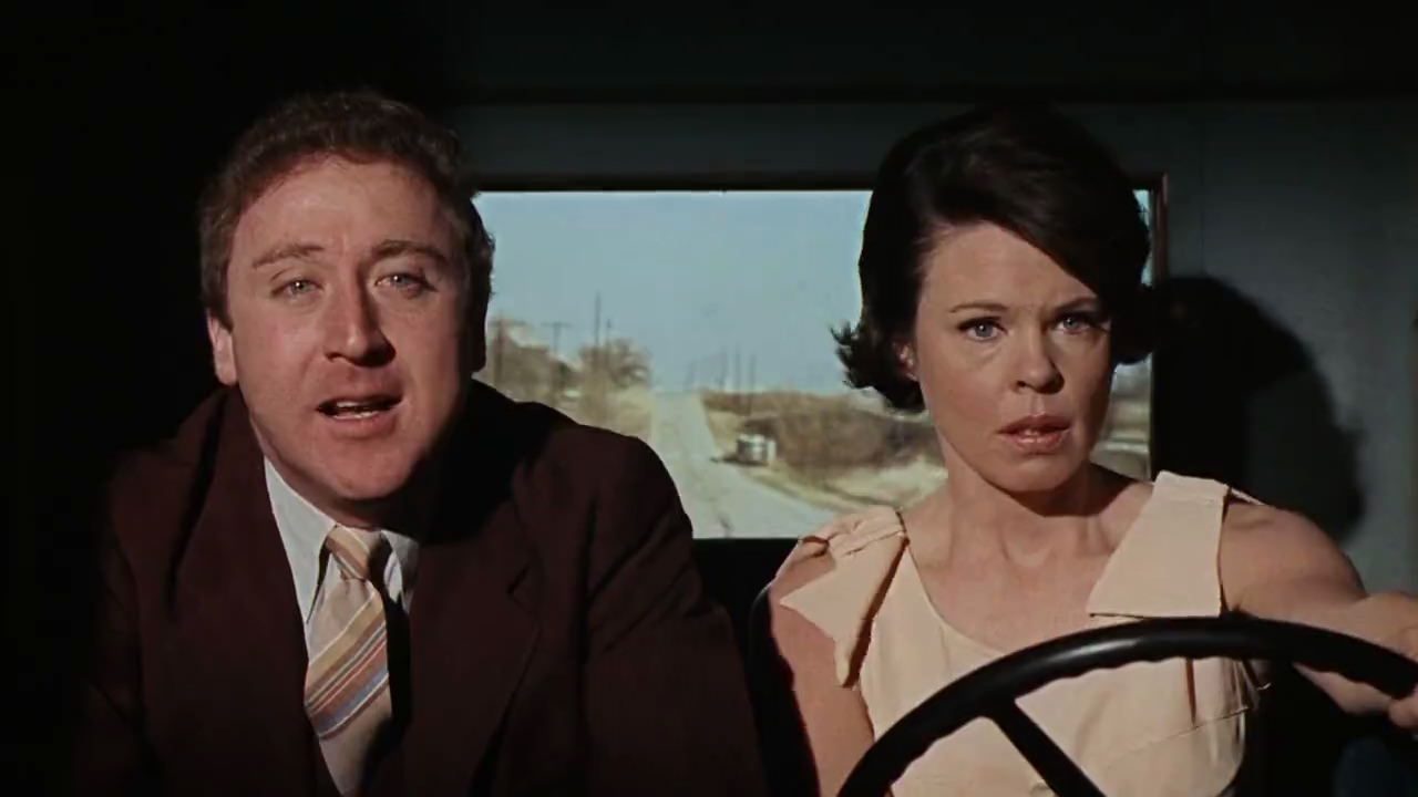 Gene Wilder and Evans Evans in Bonnie and Clyde (1967)