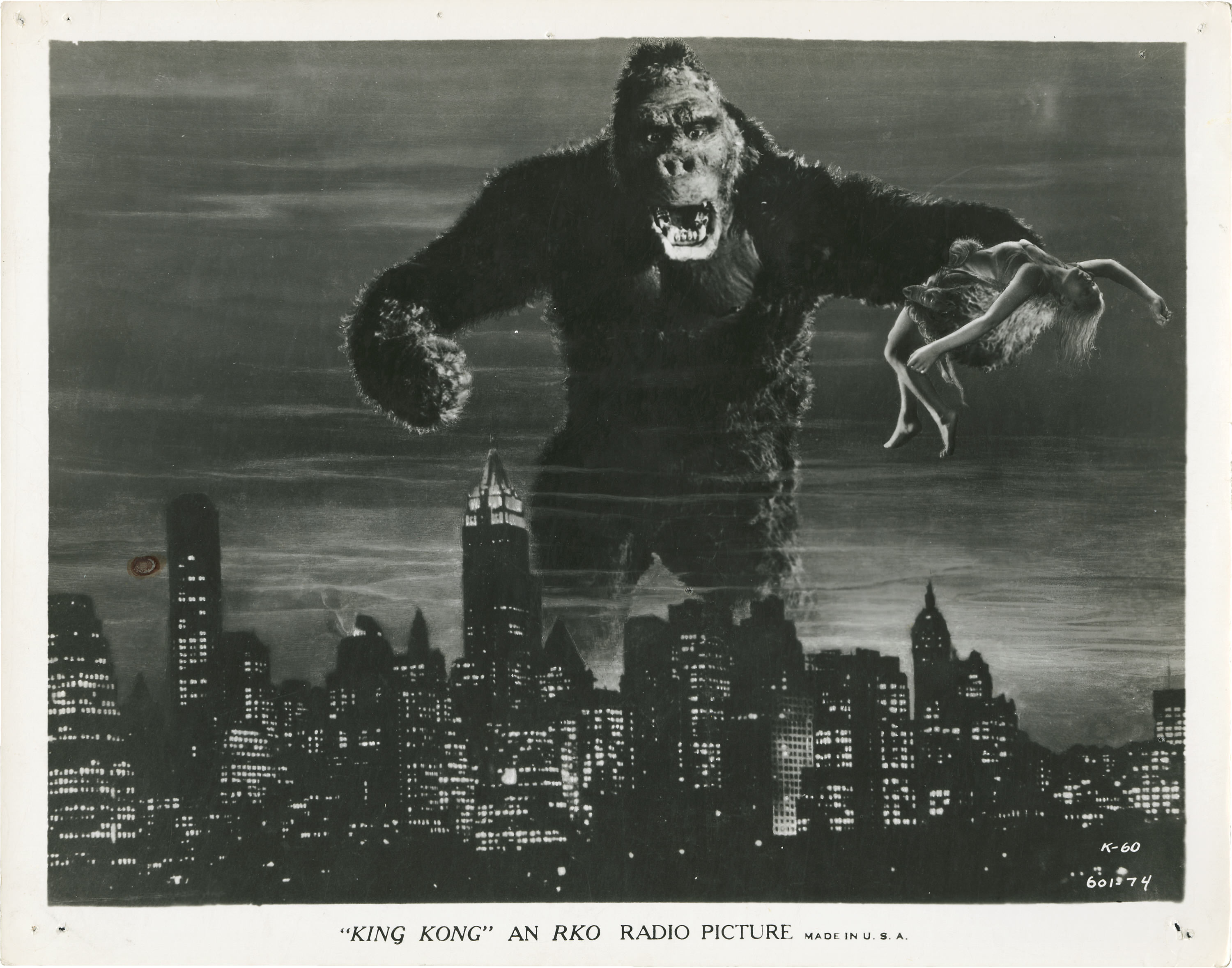 Fay Wray and King Kong in King Kong (1933)