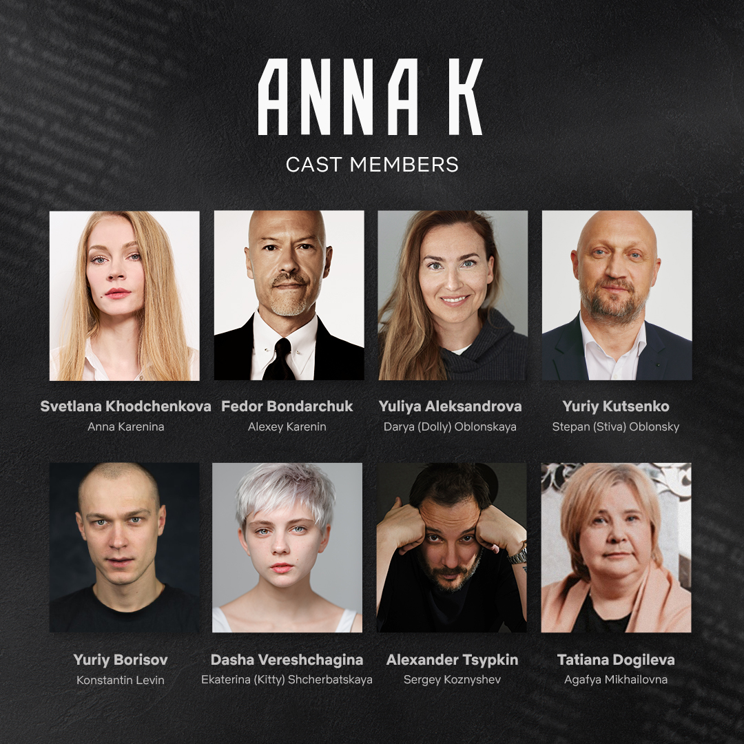 Fedor Bondarchuk, Tatyana Dogileva, Gosha Kutsenko, Darya Vereshchagina, Svetlana Khodchenkova, Yuliya Aleksandrova, Yura Borisov, and Aleksandr Tsypkin in Anna K