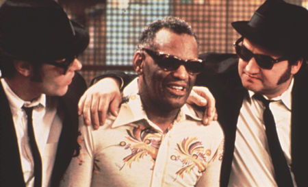 "Blues Brothers" Dan Aykroyd, Ray Charles, John Belushi