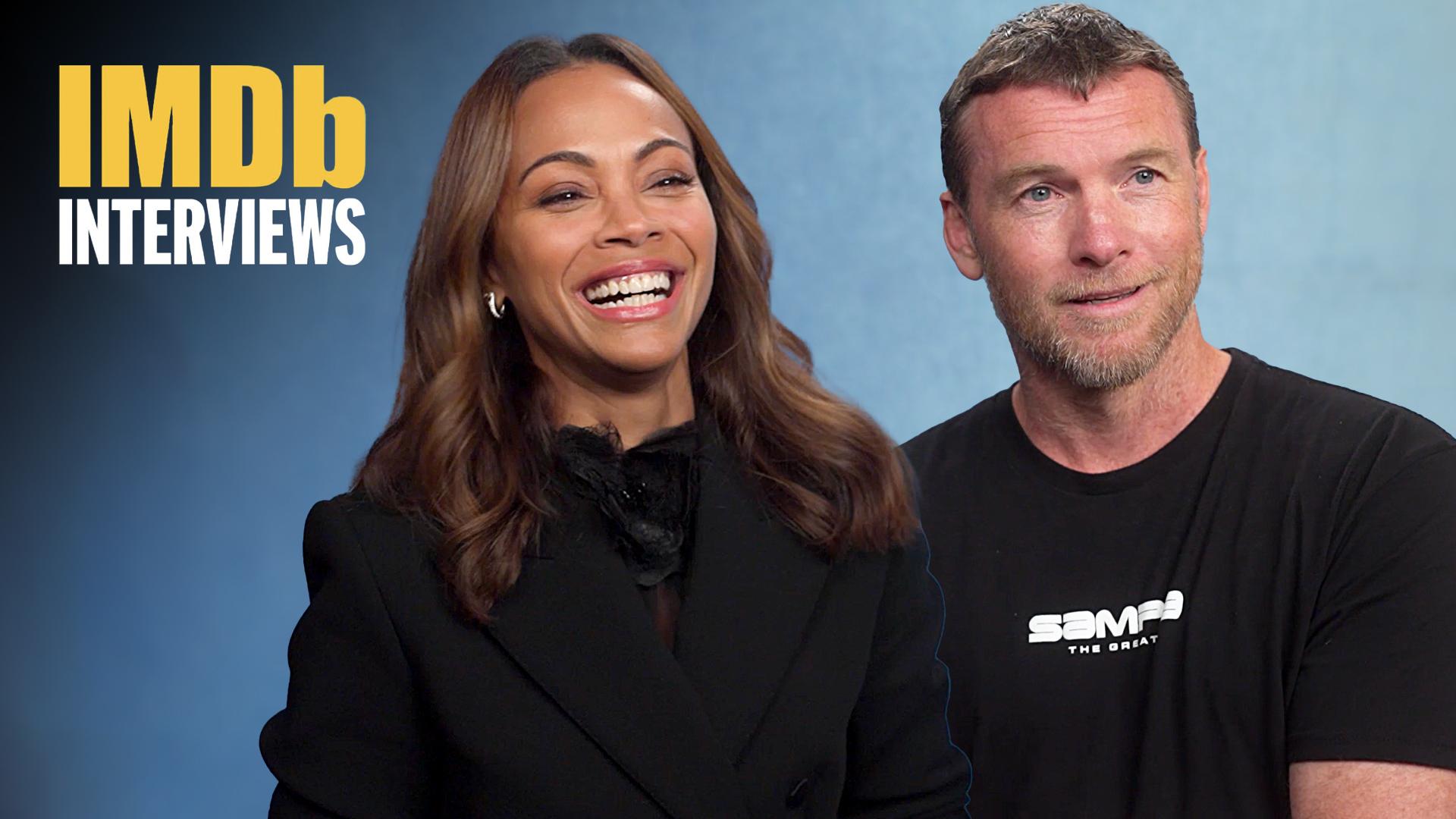 Zoe Saldana and Sam Worthington in Zoe Saldaña Says 'Avatar: Fire and Ash' Will Be Unlike Anything We've Ever Seen (2024)