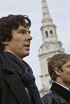 Martin Freeman and Benedict Cumberbatch in Sherlock (2010)