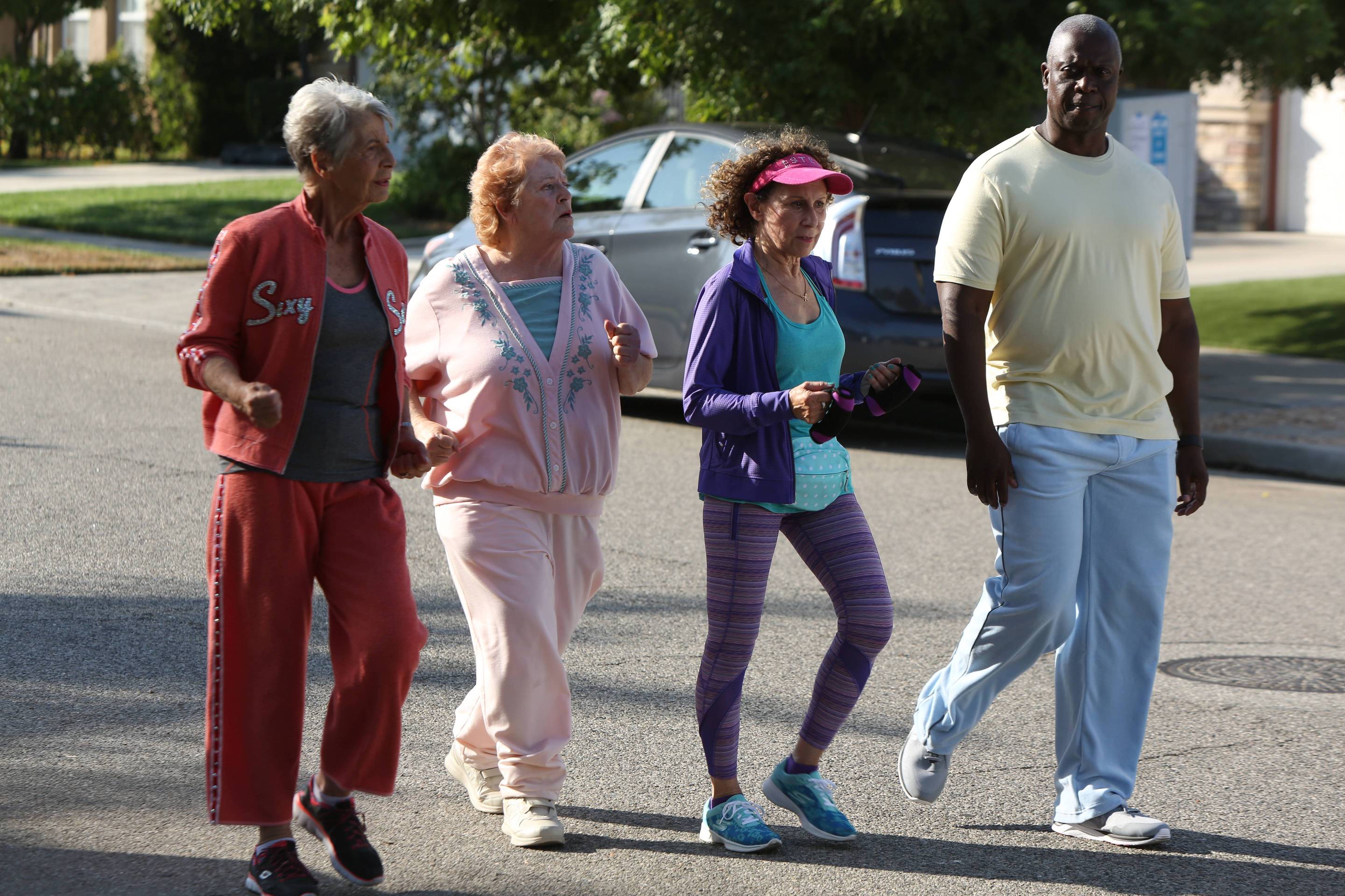 Susan Berger, Andre Braugher, and Rhea Perlman in Brooklyn Nine-Nine (2013)