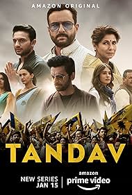 Dimple Kapadia, Saif Ali Khan, Kumud Mishra, Gauahar Khan, Sunil Grover, Sarah Jane Dias, Mohd. Zeeshan Ayyub, and Kritika Kamra in Tandav (2021)