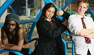 Harry Capehorn, Coshti Dowden, and Lucinda Rhodes Thakrar in Harry and Cosh (1999)