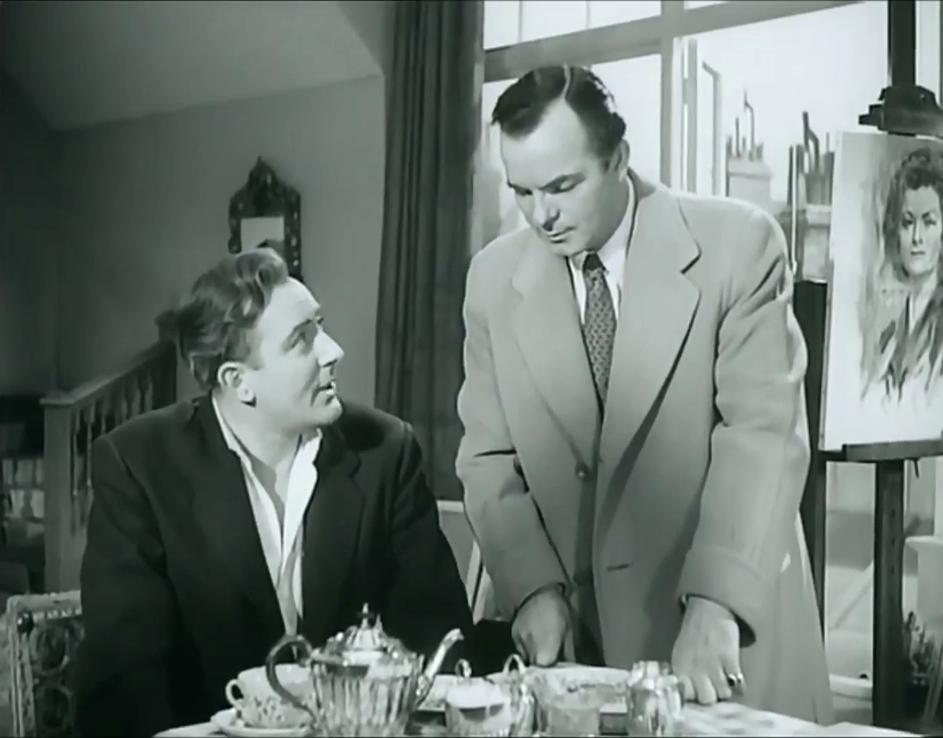 Hugh McDermott and Michael Wilding in Trent's Last Case (1952)