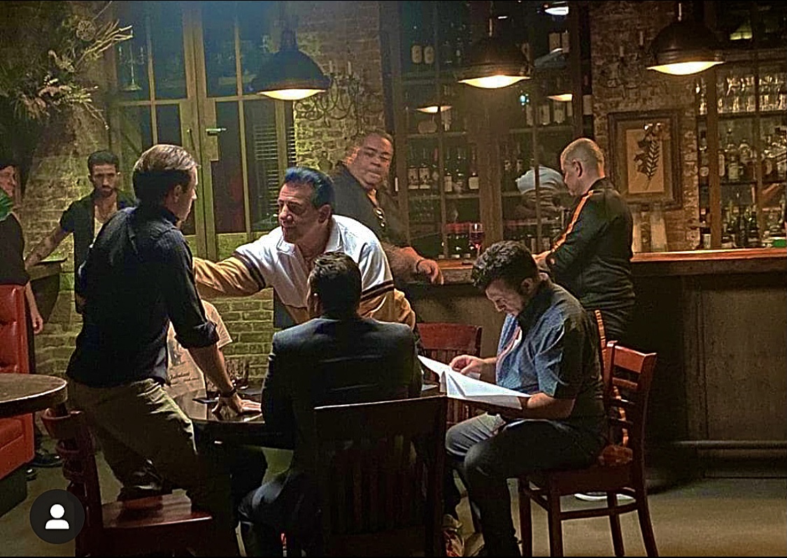 On set rehearsing a scene with Mr. Chuck Zito, Craig DiFrancia, Claudio Bellante, Sal Sinatra (Sal the Singer), Lucatti, and Killer Joe