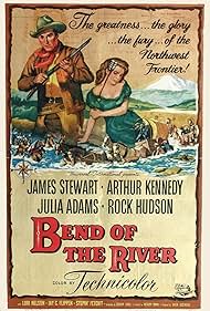 James Stewart and Julie Adams in Bend of the River (1952)