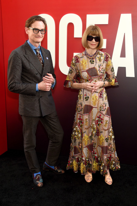 Hamish Bowles and Anna Wintour at an event for Ocean's Eight (2018)