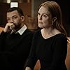 Julianne Moore and Justice Smith in Sharper (2023)