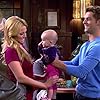 Jean-Luc Bilodeau, Cassandra Scerbo, Ember Husak, and Harper Husak in Baby Daddy (2012)