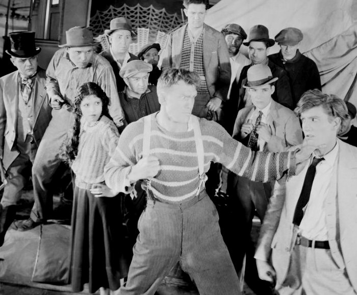 Olive Borden, Jack Herrick, Gardner James, Otto Matieson, Malcolm McGregor, and Anders Randolf in The Happy Warrior (1925)