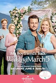 Josie Bissett, Tyler Hynes, Jack Wagner, and Cindy Busby in Wedding March 5: My Boyfriend's Back (2019)