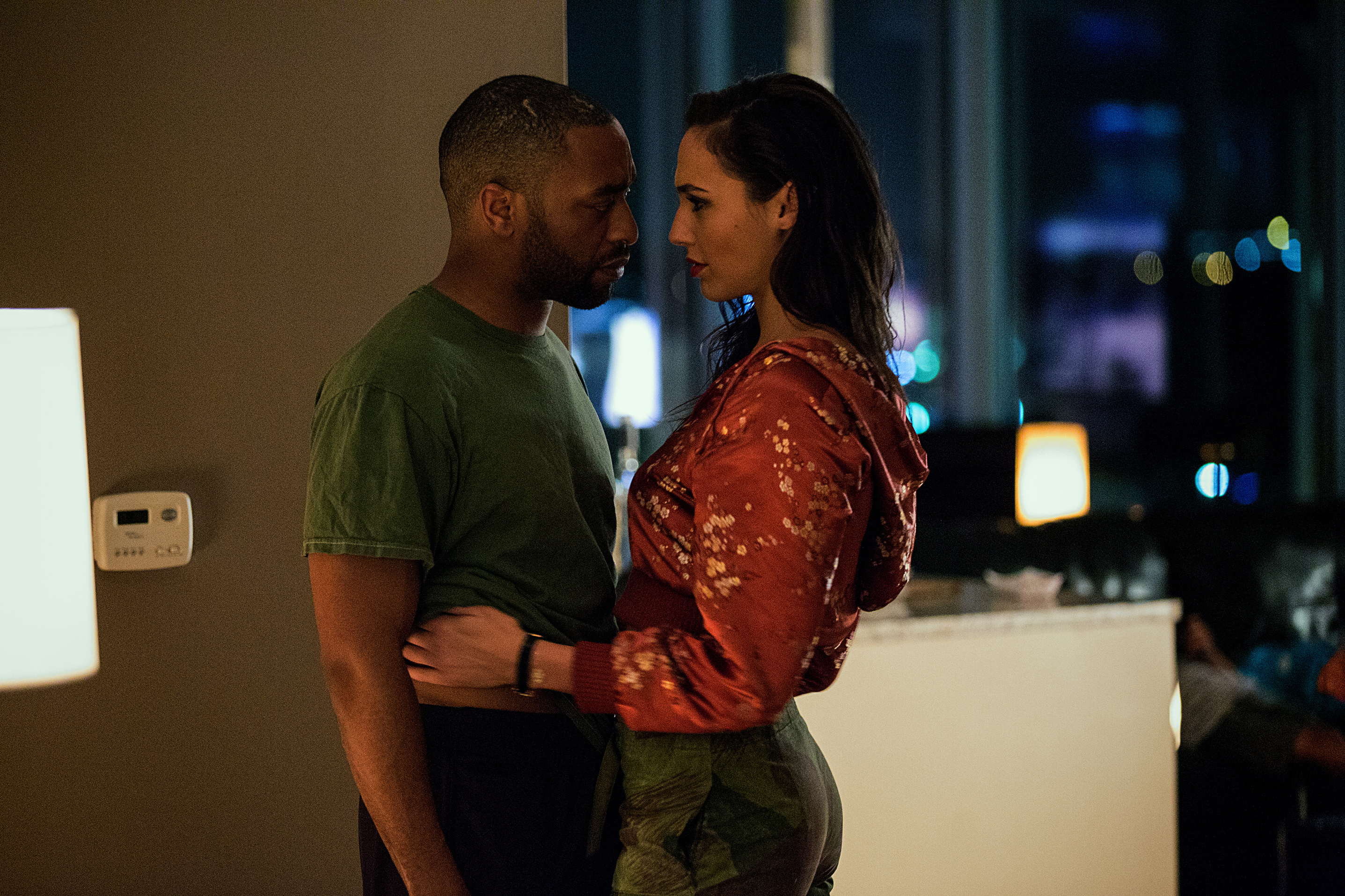 Chiwetel Ejiofor and Gal Gadot in Triple 9 (2016)