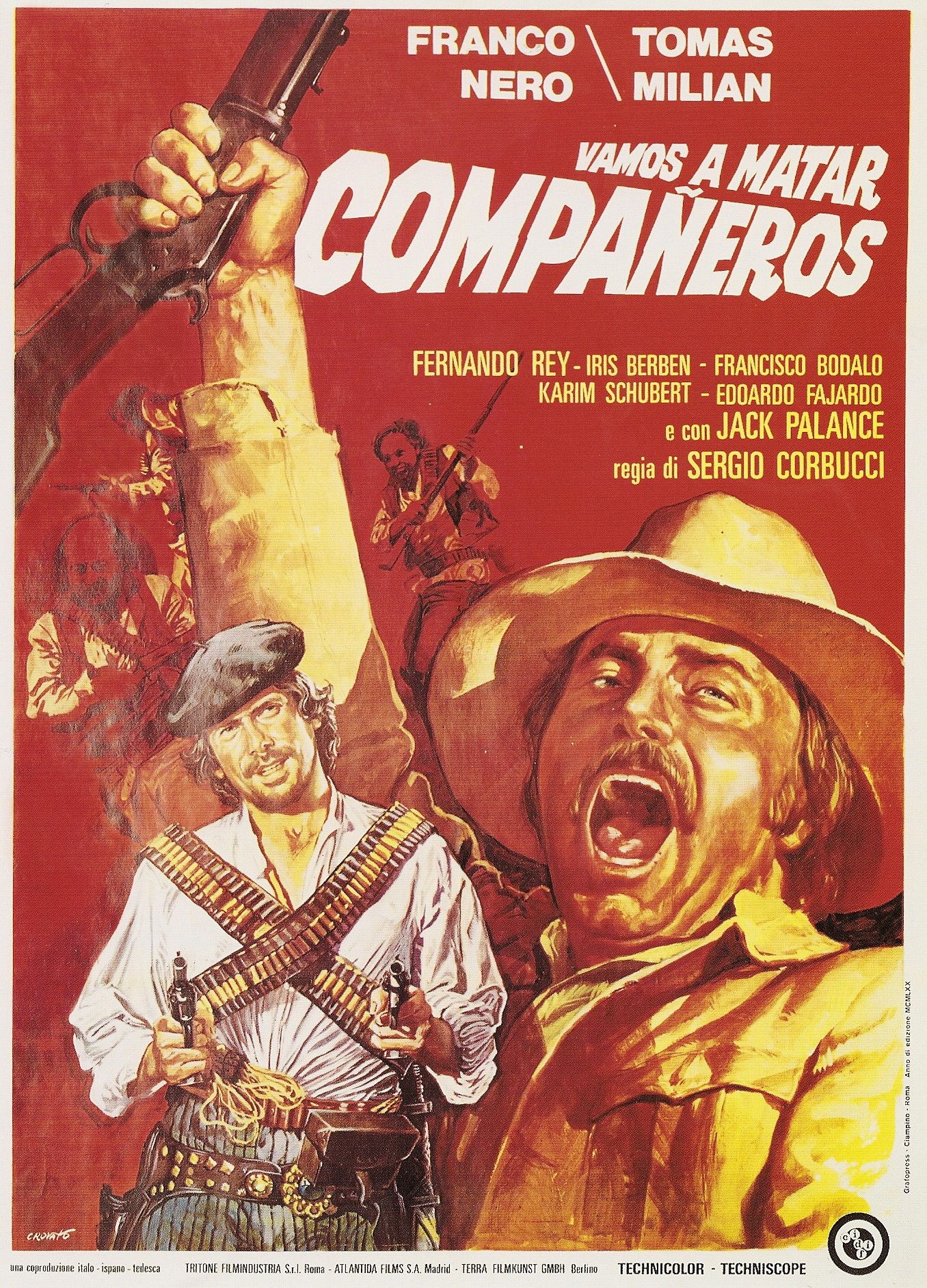 Tomas Milian and Franco Nero in Compañeros (1970)