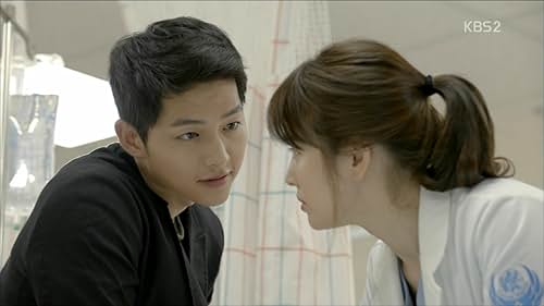 Song Hye-kyo and Song Joong-ki in Descendants of the Sun (2016)