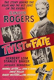 Ginger Rogers, Herbert Lom, and Stanley Baker in Twist of Fate (1954)