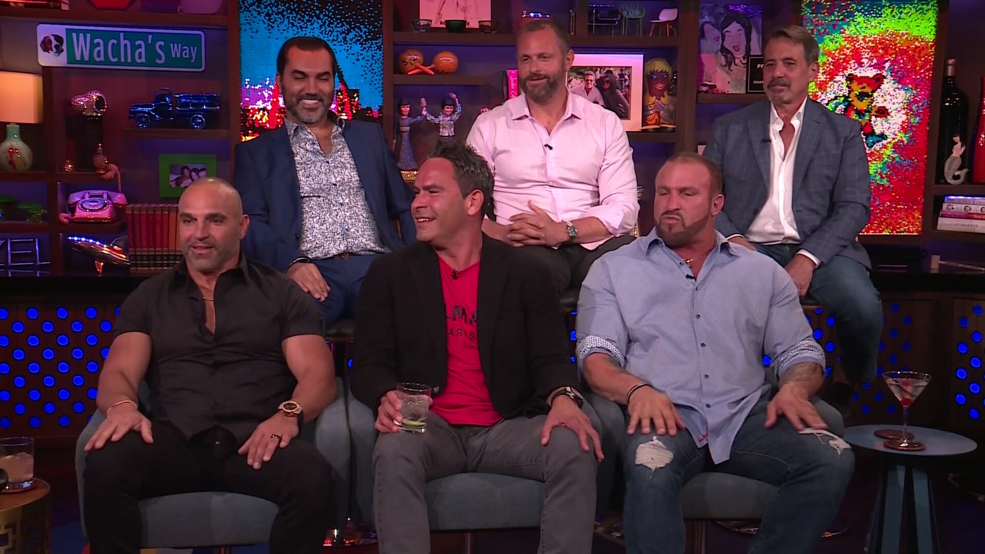 Bill Aydin, Joe Benigno, Evan Goldschneider, Louie Ruelas, Joe Gorga, and Frank Catania in The Real Househusbands of New Jersey (2022)