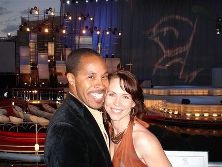 Longtime boyfriend (and actor) Erik Betts and Melissa Barker at 2005 World Taurus Stunt Awards 