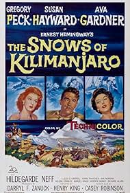 Gregory Peck, Ava Gardner, and Susan Hayward in The Snows of Kilimanjaro (1952)