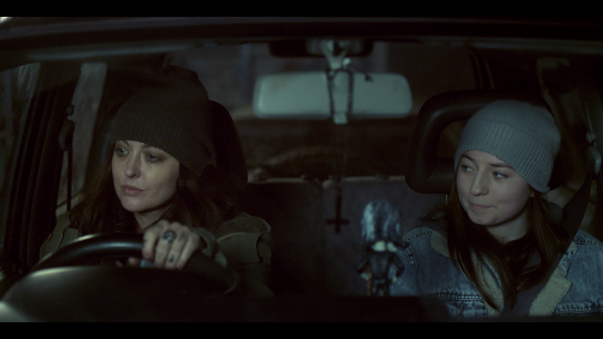 Katharine Isabelle and Hazel Doupe in The Green Sea (2021)