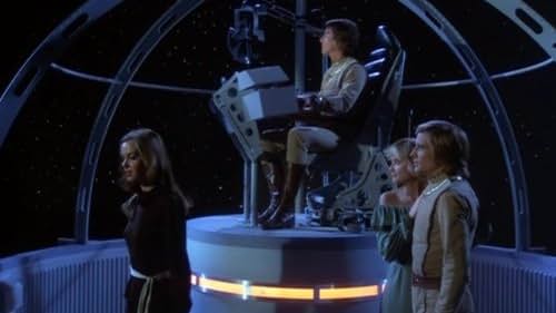 Dirk Benedict, Richard Hatch, Anne Lockhart, and Laurette Spang in Battlestar Galactica (1978)