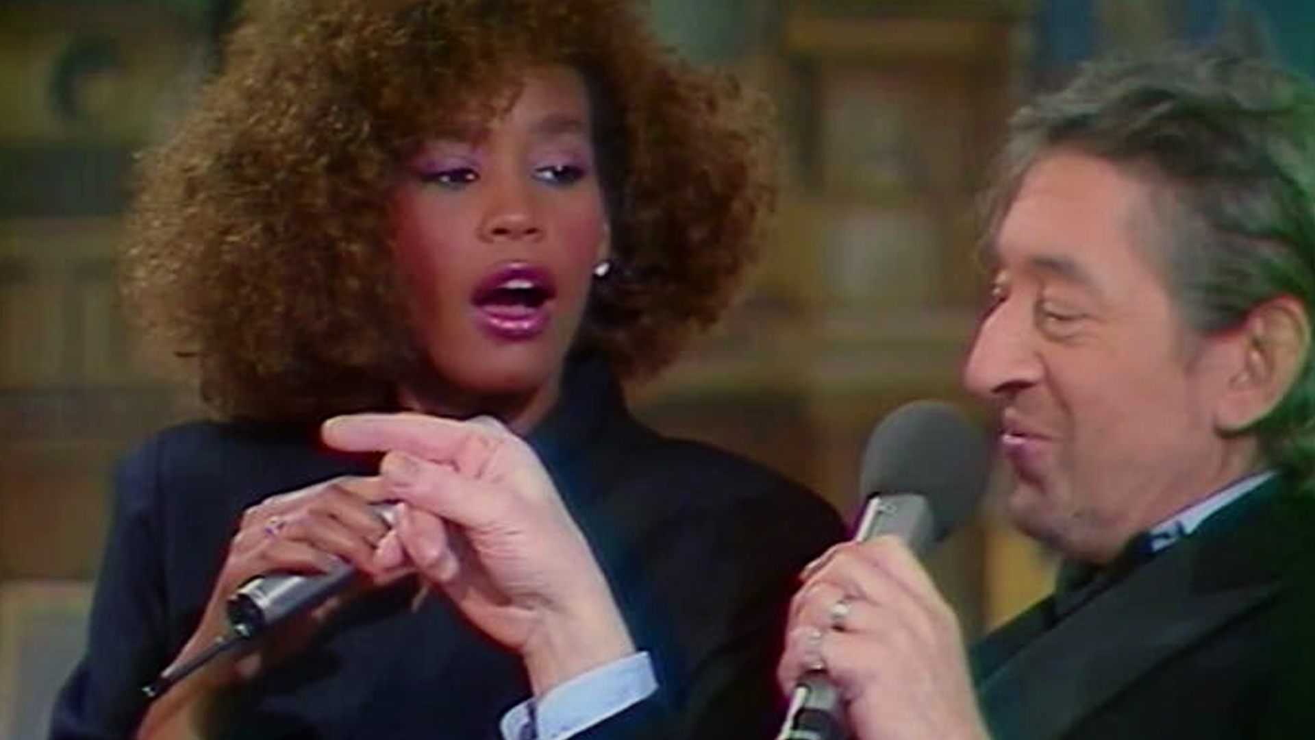 Whitney Houston and Serge Gainsbourg in Champs-Elysées (1982)