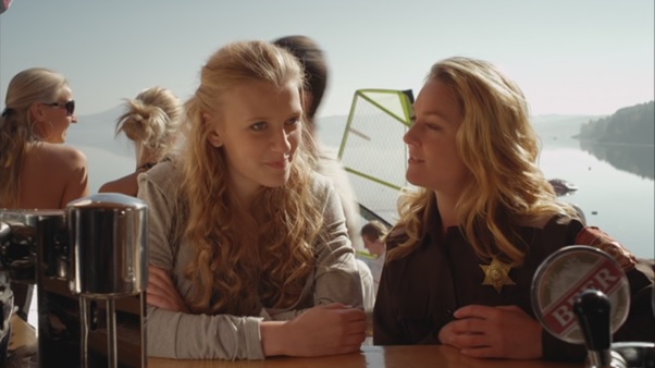 Elisabeth Röhm and Poppy Lee Friar in Lake Placid: The Final Chapter (2012)