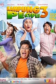 Rashidi Ishak, Riena Diana, Kamarul Eqifshah, and Elly Mazlein in Kampung People (2019)