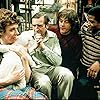 Richard Beckinsale, Frances de la Tour, Leonard Rossiter, and Don Warrington in Rising Damp (1974)