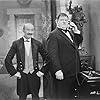 Oliver Hardy and James Finlayson in Chickens Come Home (1931)