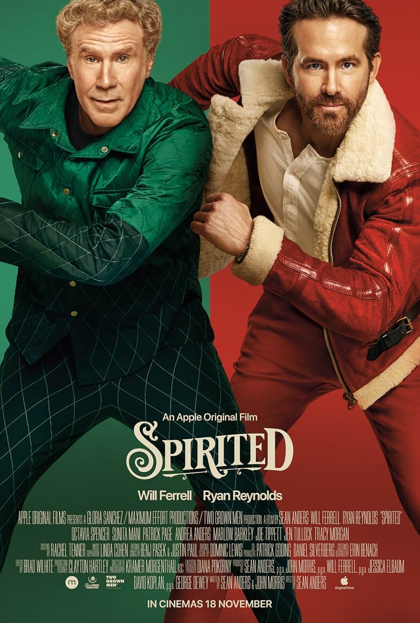 Will Ferrell and Ryan Reynolds in Spirited (2022)