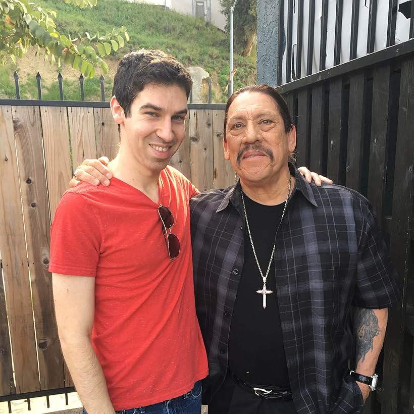 Michael Matteo Rossi with Danny Trejo on set.