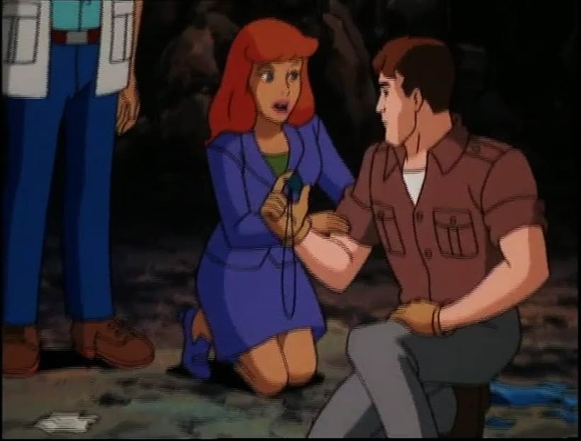 Mary Kay Bergman, Cam Clarke, and Frank Welker in Scooby-Doo on Zombie Island (1998)