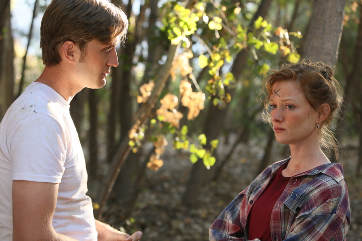 Wrenn Schmidt and Aaron Staton in Preservation