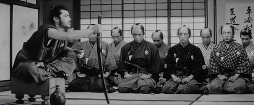 Toshirô Mifune and Yoshio Tsuchiya in Sanjuro (1962)