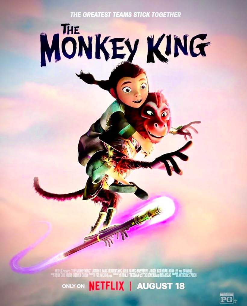 “The Monkey King” alternate Official Poster starring Jimmy O. Yang, Jolie Hoang Rappaport, Bowen Yang, JoKoy, Ron Yuan, Hoon Lee, Stephanie Hsu and BD Wong