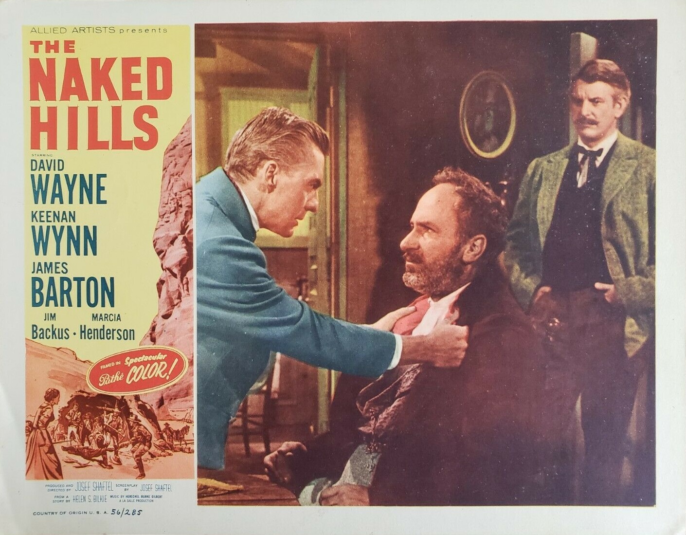 Denver Pyle, David Wayne, and Keenan Wynn in The Naked Hills (1956)