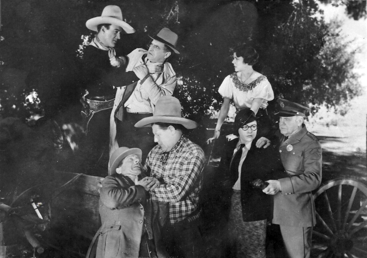 Jimmy Aubrey, Ben Corbett, Al Ferguson, Charles K. French, Gloria Joy, Jack Perrin, and Marie Quillan in Arizona Nights (1934)