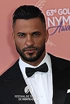 Ricky Whittle red carpet arrival at Monte Carlo tv festival award ceremony