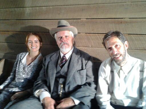 Brian Lally, Tim Blake Nelson and Ahna O'Reilly on the set of "As I Lay Dying".