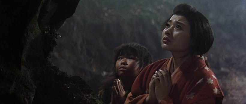 Miwa Takada and Shizuhiro Deguchi in Daimajin (1966)