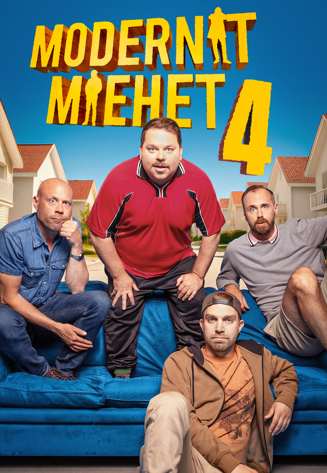 Jarkko Niemi, Tommi Rantamäki, Iikka Forss, and Mikko Töyssy in Modernit miehet (2019)