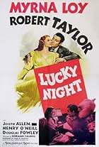 Myrna Loy and Robert Taylor in Lucky Night (1939)