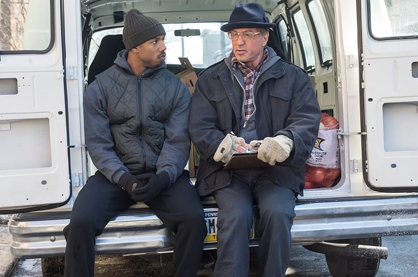 Sylvester Stallone and Michael B. Jordan in Creed (2015)