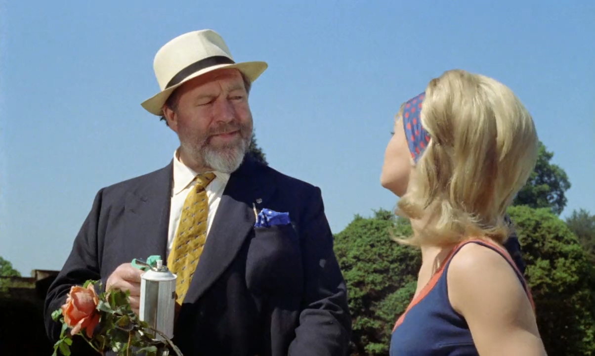 Julie Christie and James Robertson Justice in The Fast Lady (1962)