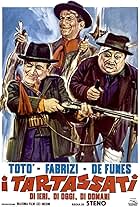 Louis de Funès, Aldo Fabrizi, and Totò in I tartassati (1959)