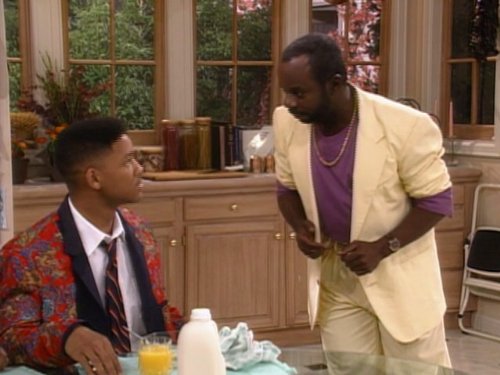 Will Smith and Joseph Marcell in The Fresh Prince of Bel-Air (1990)