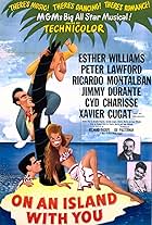 Ricardo Montalban, Cyd Charisse, Jimmy Durante, Peter Lawford, Esther Williams, and Xavier Cugat and His Orchestra in On an Island with You (1948)